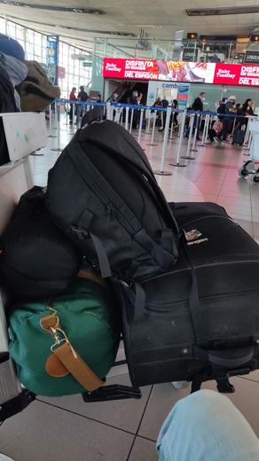 Maletas en el aeropuerto de Santiago