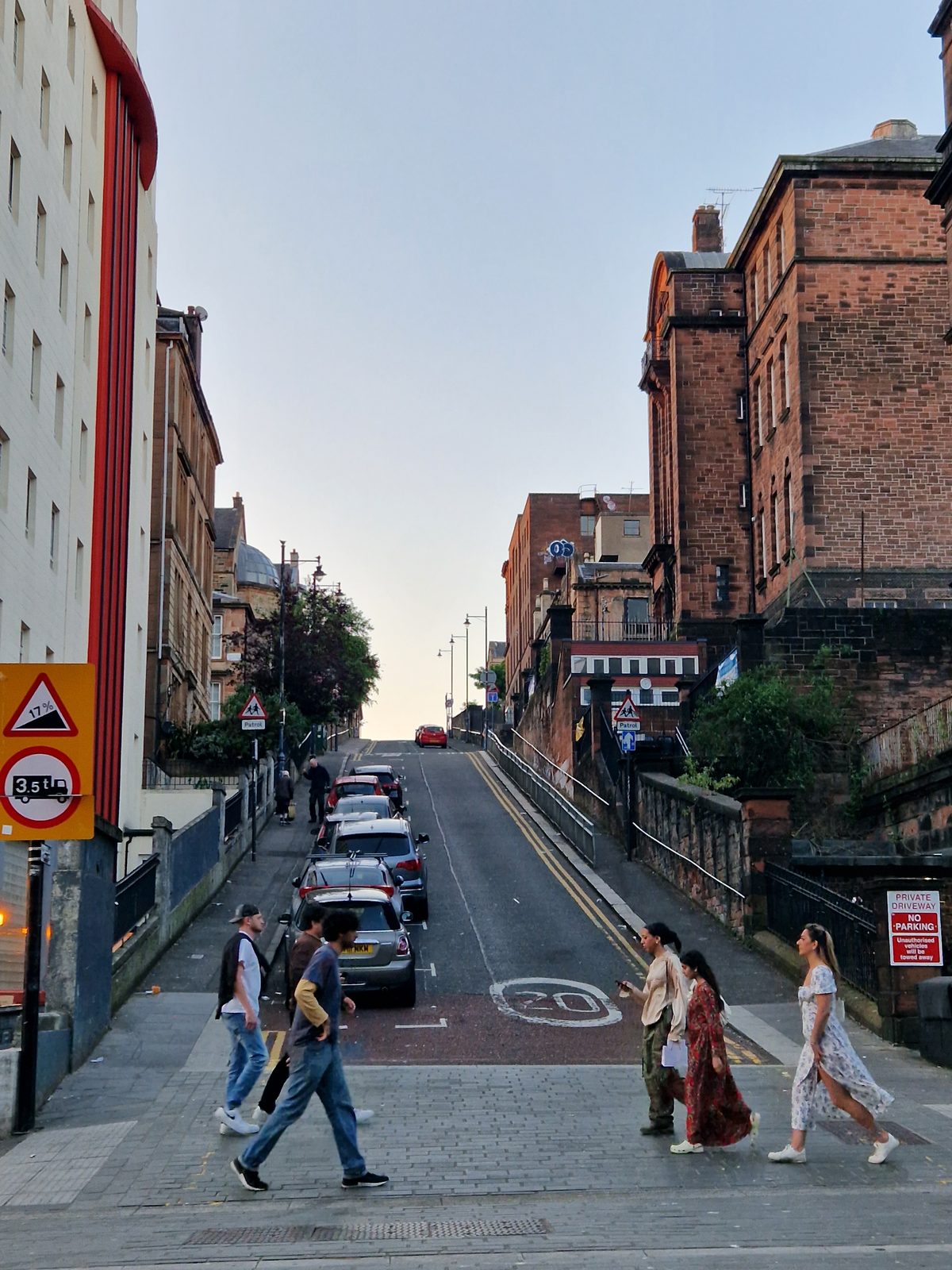 Calle de Glasgow en un viaje de fin de semana desde Dublín