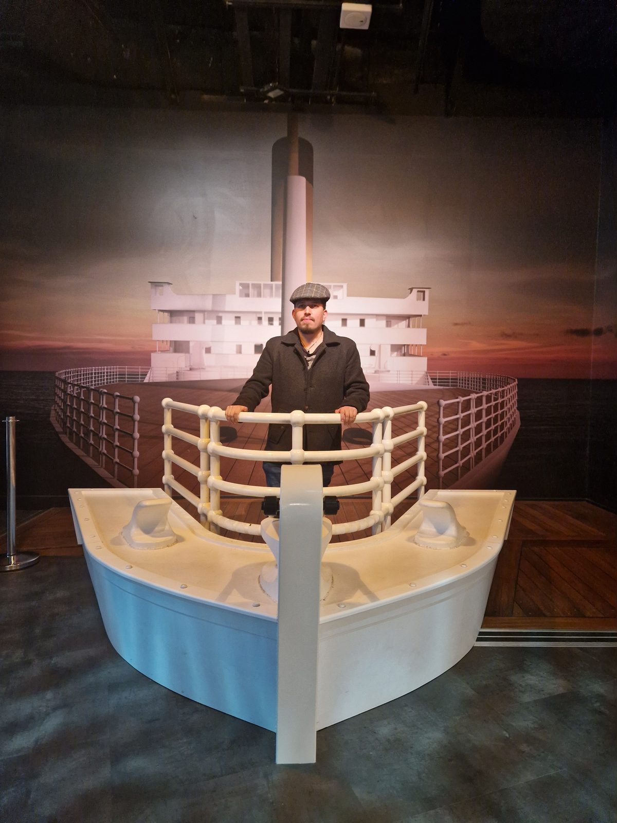 Marcelo en el Museo del Titanic en Belfast, Irlanda del Norte